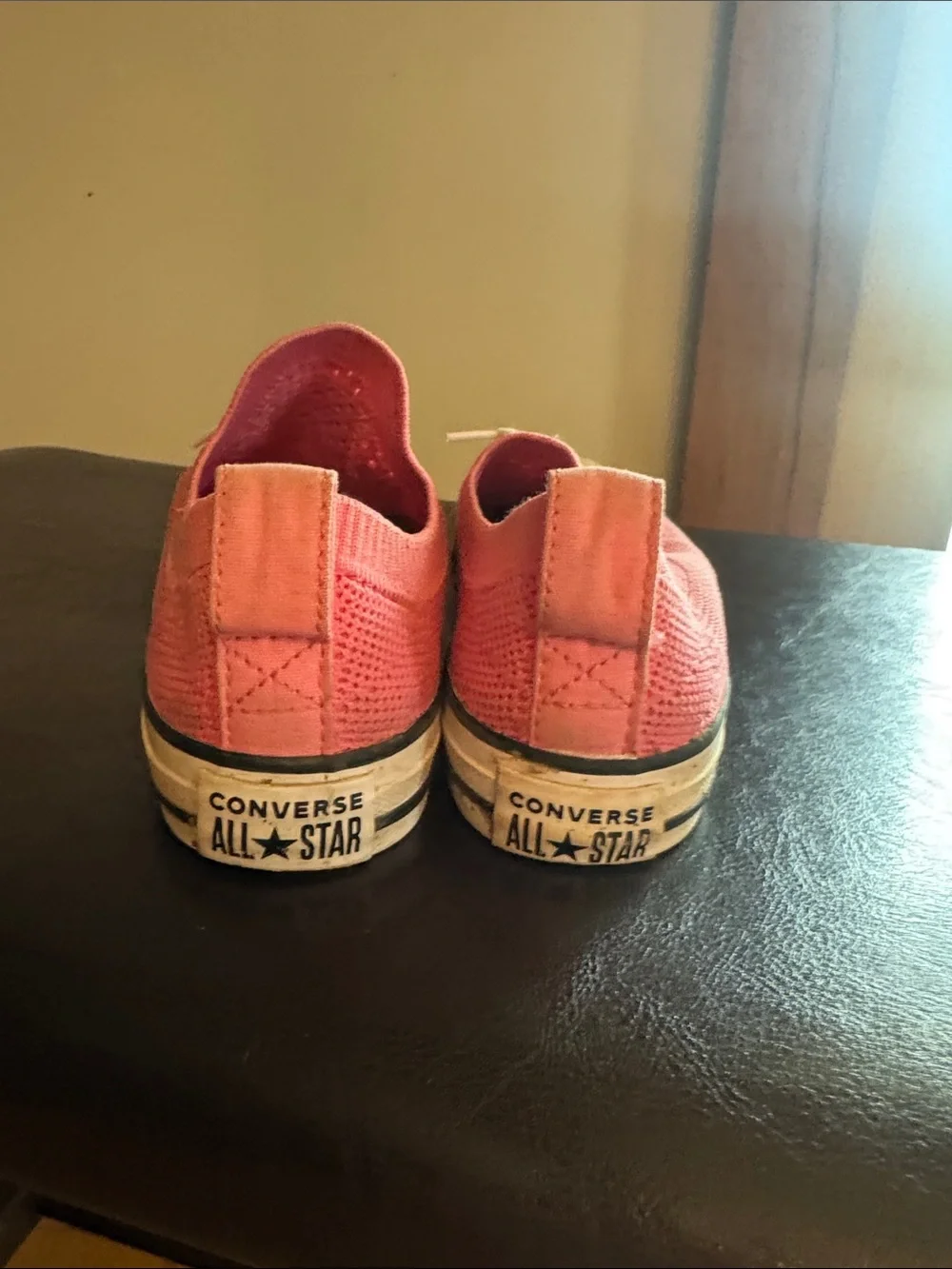 Converse Kids Pink Low-Top Knit Sneakers